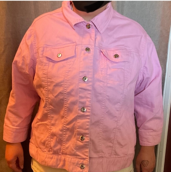 Pink Jean Jacket - Picture 1 of 2